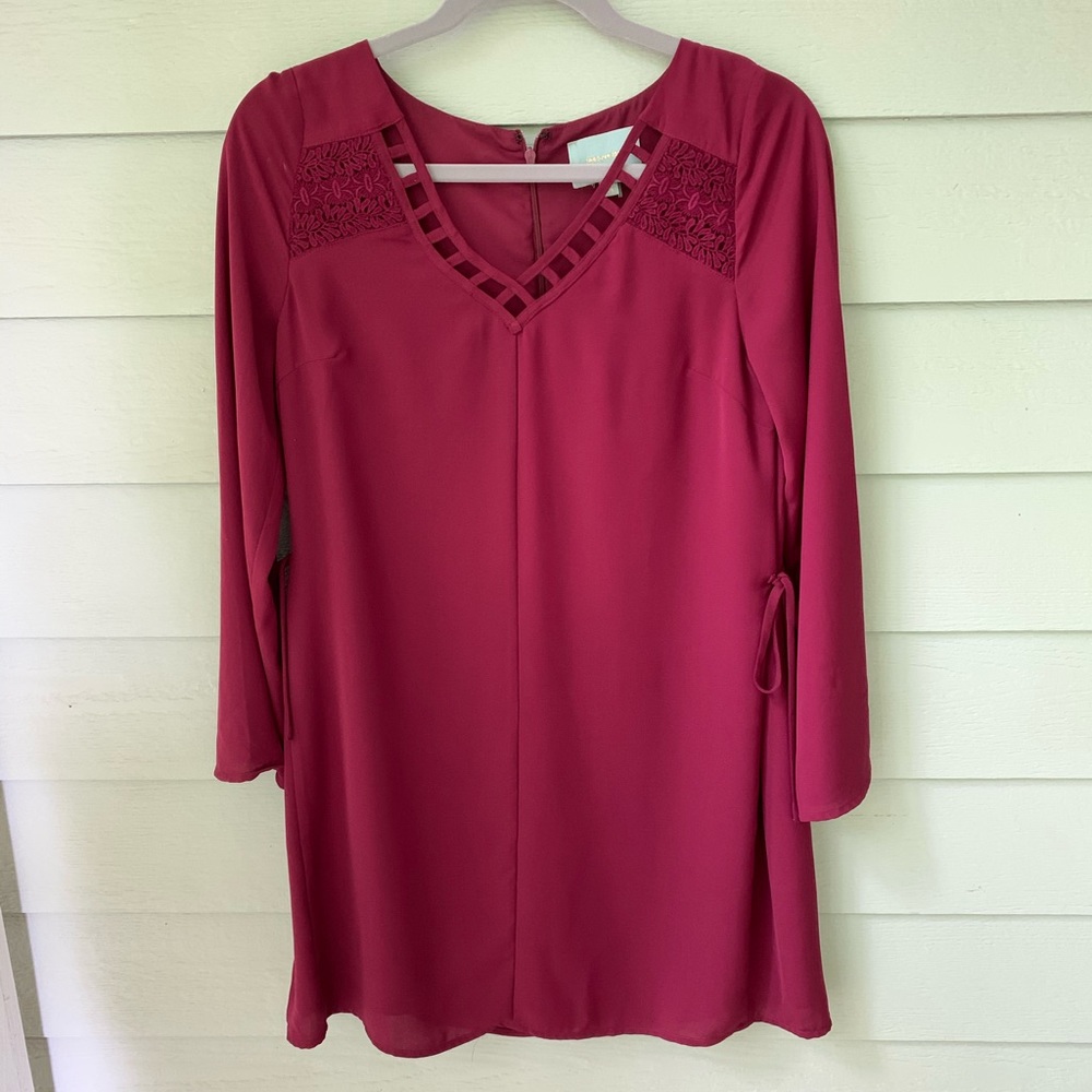 Maroon Skies are Blue Dress